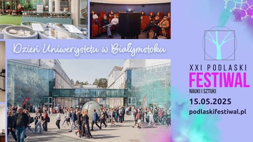Zapraszamy na wydarzenia Wydziału Informatyki w ramach XXI Podlaskiego Festiwalu Nauki i Sztuki!